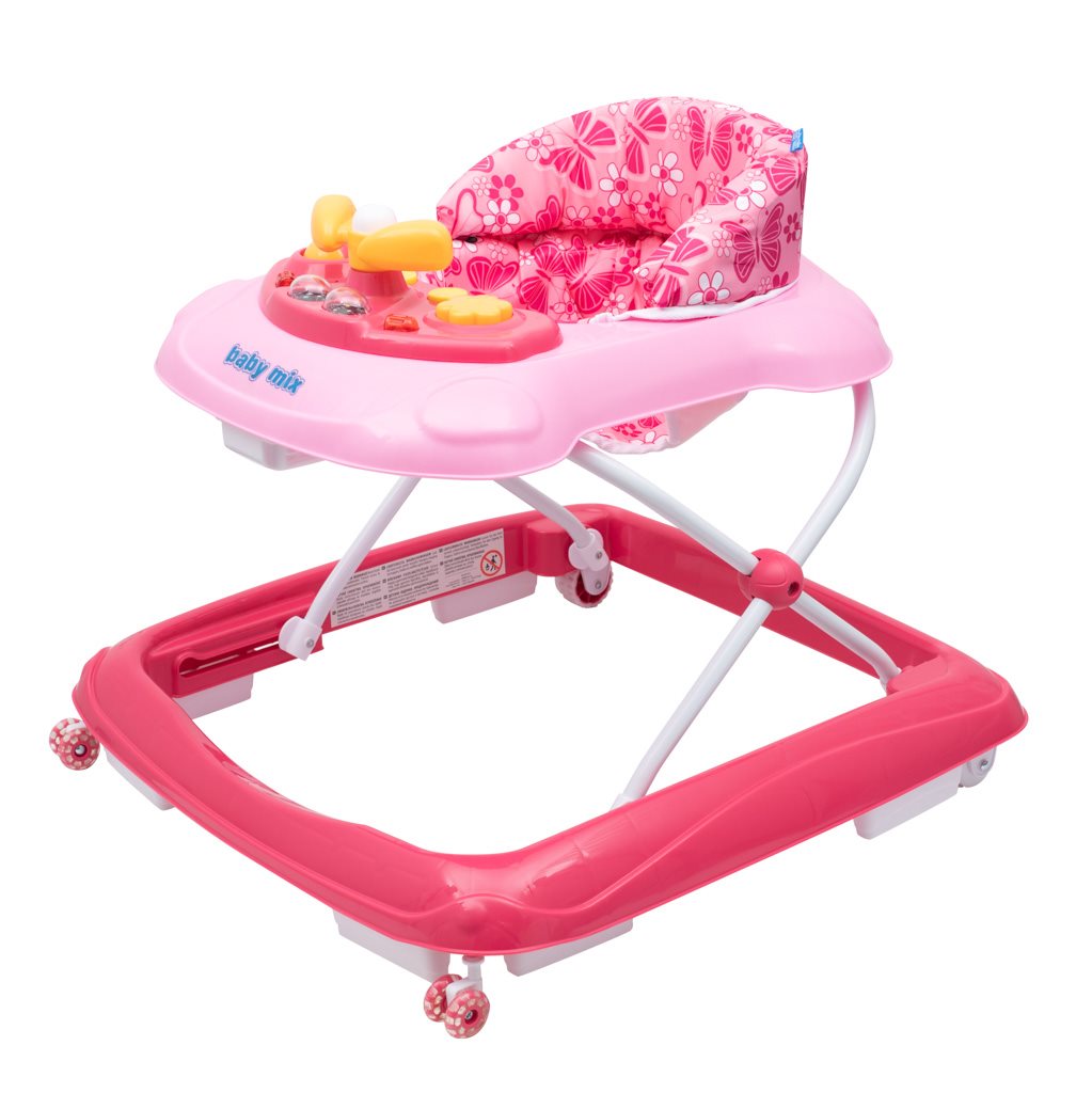 Chodzik Baby Mix - nauka chodzenia kolor różowy 